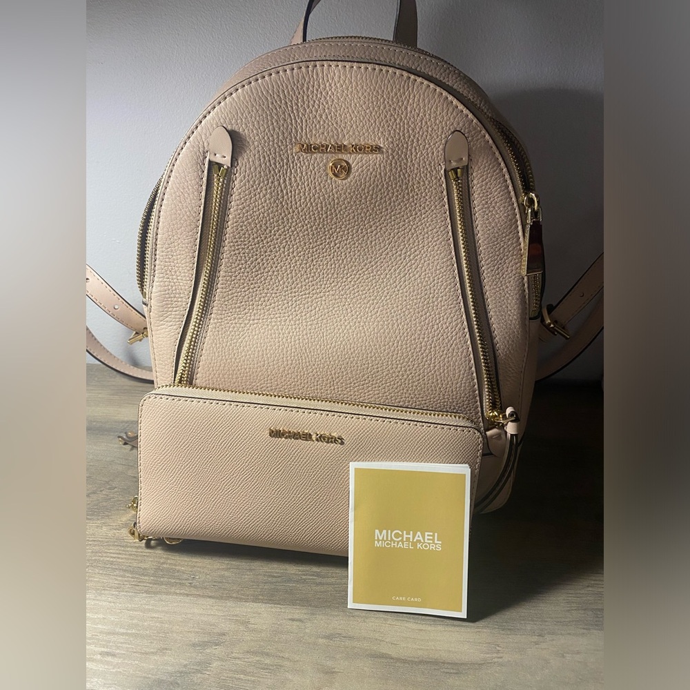 Micheal Kors pink backpack